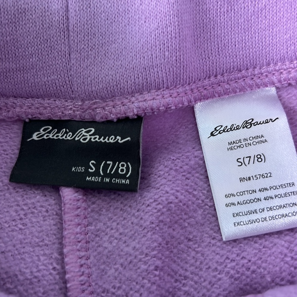 Girls Eddie Bauer Long sleeve swimsuit set w/shorts 7/8 - Picture 4 of 4